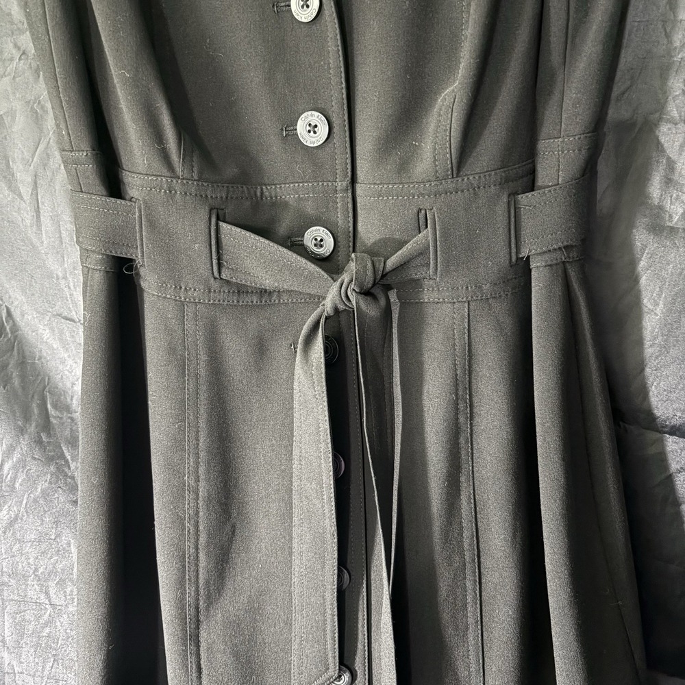 Calvin Klein Little Black Corpcore Semi Formal Elegant Sleeveless Dress Size 10 - Picture 6 of 9